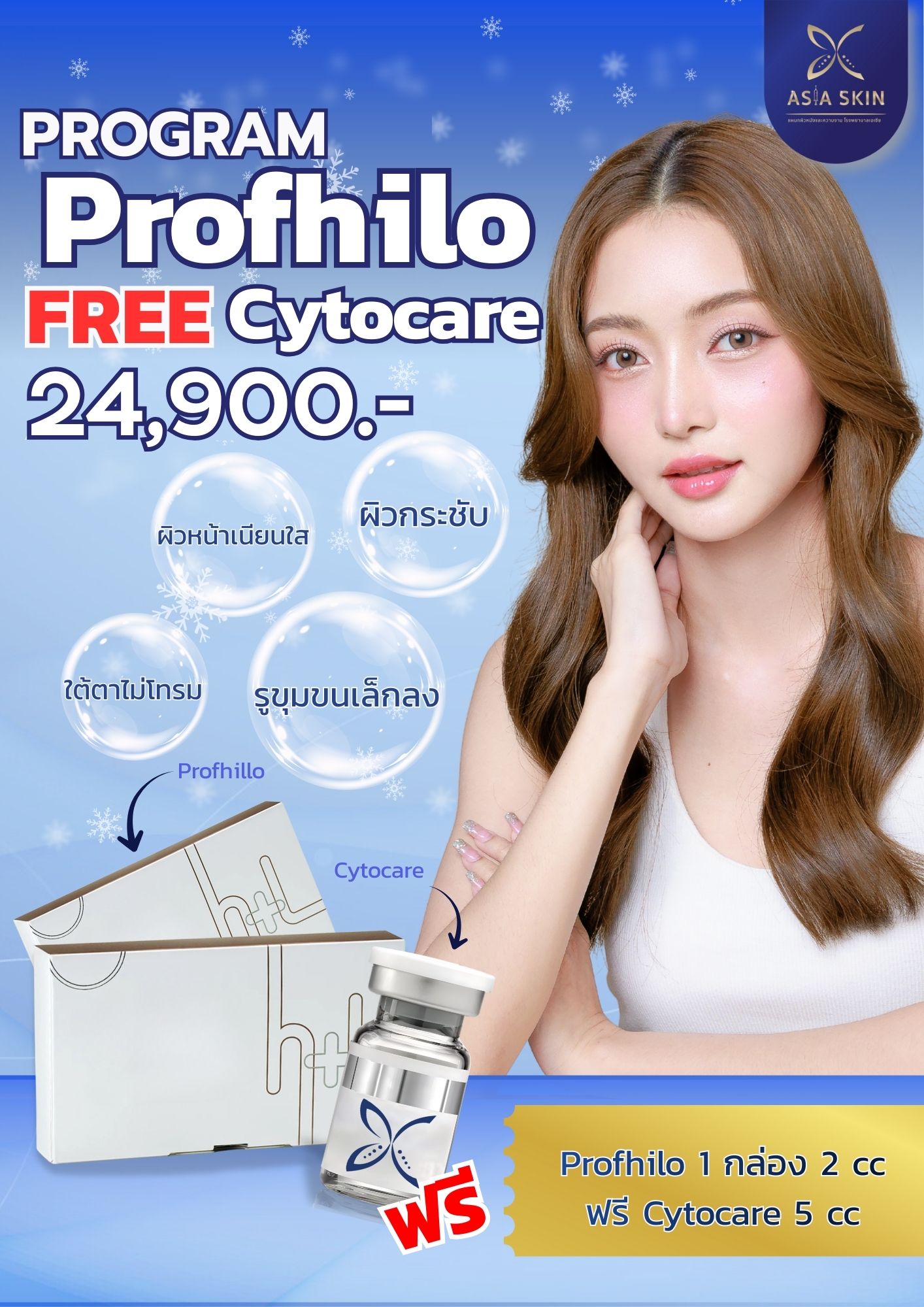 Profhillo → โรงพยาบาลเอเซีย โปรยเสริมจมูก