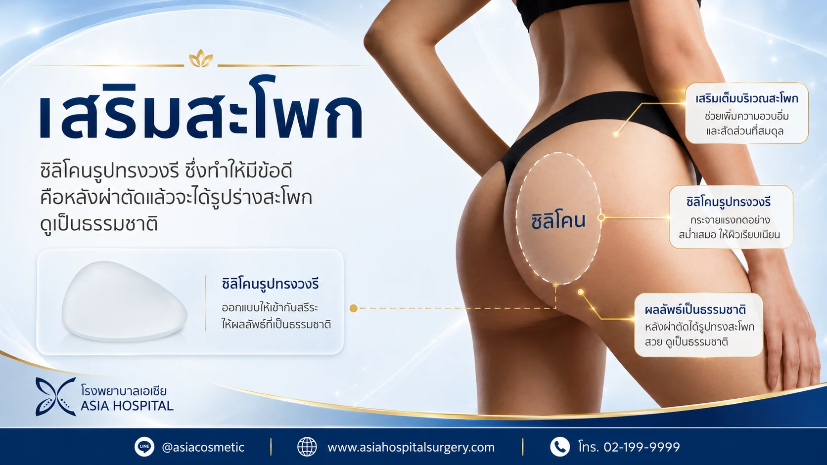 เทคนิคการเสริมสะโพก