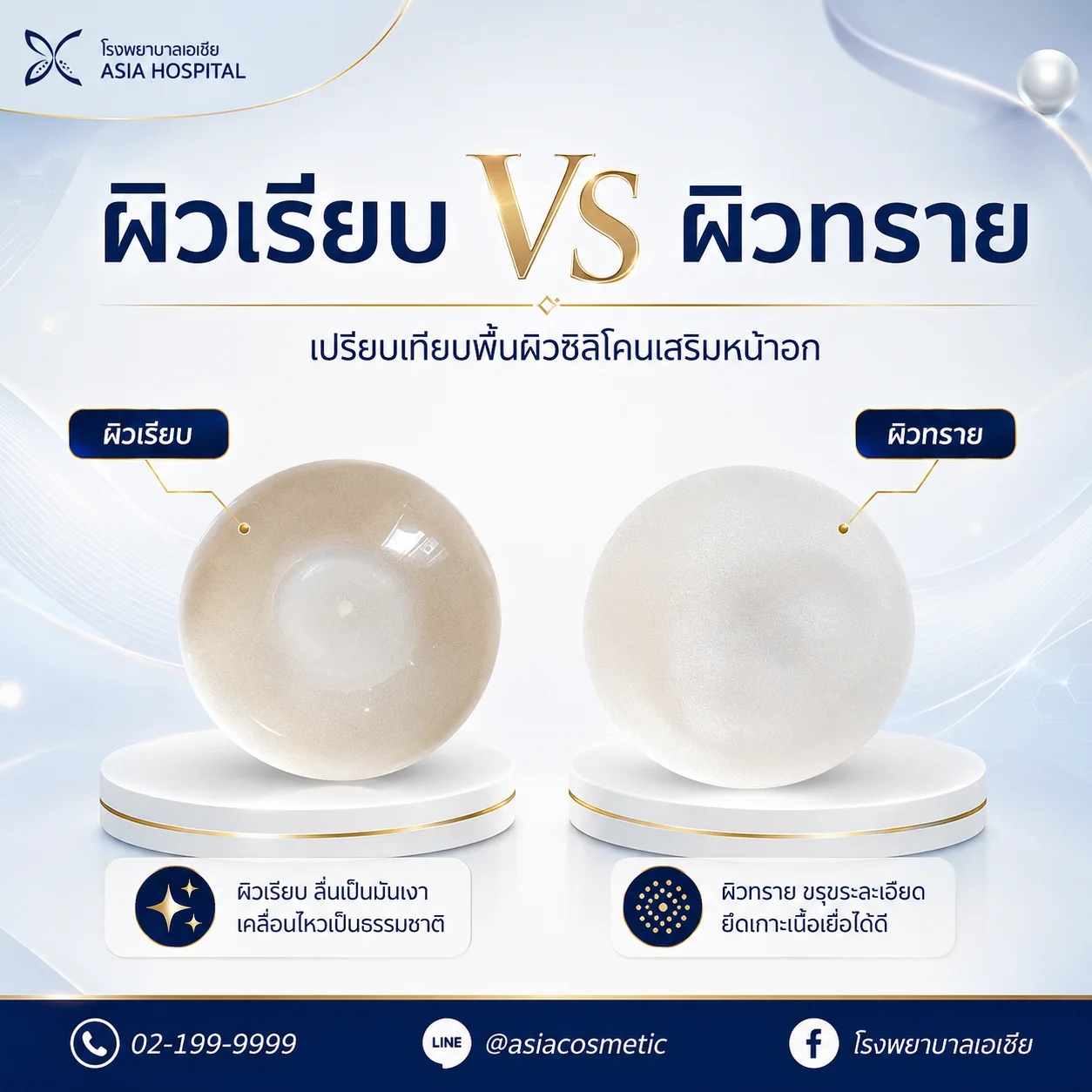 ซิลิโคน Mentor ผิวเรียบ ผิวทราย
