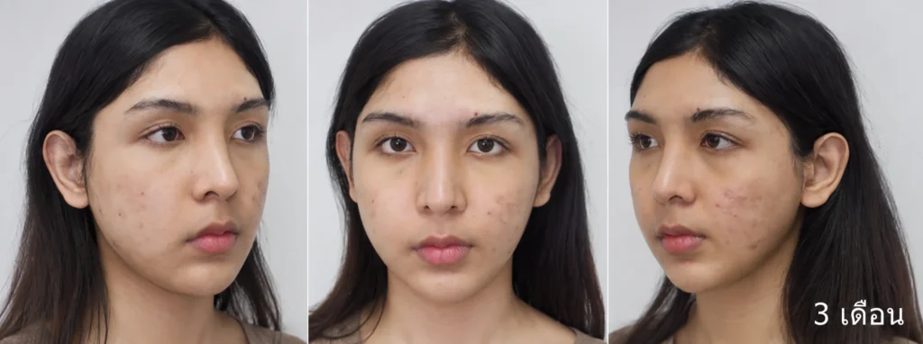 รูปหลังยุบโหนกแก้ม-ตัดกราม-วีไลน์-3เดือน