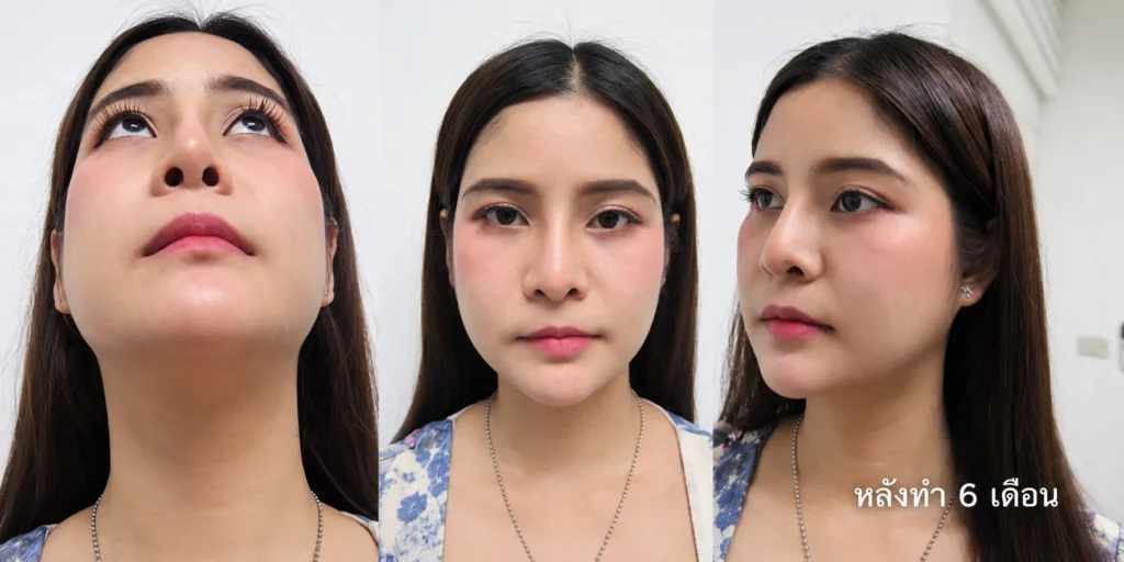 หลังยุบโหนกแก้ม ตัดกราม 6 เดือน